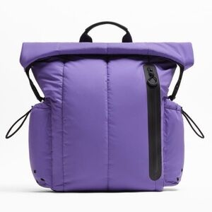 NEW Zara Purple Padded/Inflated Backpack